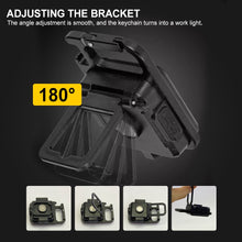 Load image into Gallery viewer, LED Flashlight Portable Pocket Work Light Keychain USB Rechargeable COB Lantern for Outdoor Camping Small Light Corkscrew