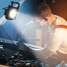 Load image into Gallery viewer, LED Flashlight Portable Pocket Work Light Keychain USB Rechargeable COB Lantern for Outdoor Camping Small Light Corkscrew