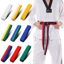 Load image into Gallery viewer, 1PCS Martial Arts Karate Judo Taekwondo Professional Belts Judo Jiu jitsu Standard Tapes Protective Waistband
