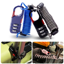 Load image into Gallery viewer, Bicycle Anti-Theft Motorcycle Three-Digit Password Combination Safety Rope Wire Rope Helmet Lock Safety Rope Lock