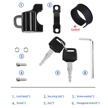 Load image into Gallery viewer, Multifunctional Motorcycle Helmet Lock For Bicycle Electric Scooter Safety Lock Easy To Install Bicycle Bike Equipment