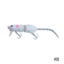 Load image into Gallery viewer, 15.5CM Topwater rat wakebait Multi-section Mouse Lure Artificial Bait Rat Minnow Lure Wobbler Fishing Pesca bass lures