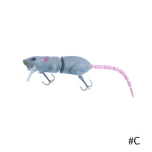 Load image into Gallery viewer, 15.5CM Topwater rat wakebait Multi-section Mouse Lure Artificial Bait Rat Minnow Lure Wobbler Fishing Pesca bass lures