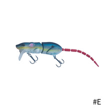Load image into Gallery viewer, 15.5CM Topwater rat wakebait Multi-section Mouse Lure Artificial Bait Rat Minnow Lure Wobbler Fishing Pesca bass lures