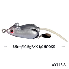 Load image into Gallery viewer, 5.5cm Fishing Lure Bait Multi Section Bionic Decoy Simulation Hard Bait Mouse Artificial Decoy Floating Swing Decoy