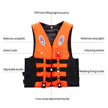 Load image into Gallery viewer, S -3XL Universal Outdoor Swimming Boating Driving Vest Survival Suit Polyester Life Jacket For Adult Children With Pipe