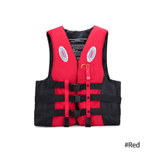 Load image into Gallery viewer, S -3XL Universal Outdoor Swimming Boating Driving Vest Survival Suit Polyester Life Jacket For Adult Children With Pipe