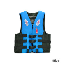 Load image into Gallery viewer, S -3XL Universal Outdoor Swimming Boating Driving Vest Survival Suit Polyester Life Jacket For Adult Children With Pipe