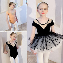 Load image into Gallery viewer, Ballet Dress Kids Half Sleeves Cotton Dance Ballet Tutu Dress Leotard Girl Gymnastics Dancewear Ballerina Party Costumes