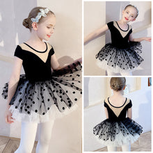 Load image into Gallery viewer, Ballet Dress Kids Half Sleeves Cotton Dance Ballet Tutu Dress Leotard Girl Gymnastics Dancewear Ballerina Party Costumes
