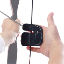 Load image into Gallery viewer, Double Leather Archery Finger Pieces Finger Protection Recurve Bow Shooting Practice Equipment Hunting Sports Equipment
