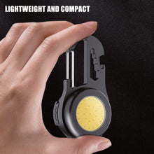 Load image into Gallery viewer, Multifunctional Mini Work Lamp COB LED Flood Light with Window Breaker Rechargeable Keychain Light Outdoor Fishing Flashlight