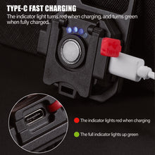 Load image into Gallery viewer, 7 Modes Portable Mini LED Work Light USB Rechargeable Power Display Working Light Pocket Bright Keychain Light Camping Torch