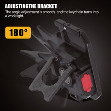 Load image into Gallery viewer, 7 Modes Portable Mini LED Work Light USB Rechargeable Power Display Working Light Pocket Bright Keychain Light Camping Torch