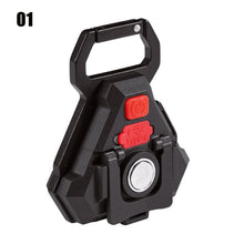 Load image into Gallery viewer, 7 Modes Portable Mini LED Work Light USB Rechargeable Power Display Working Light Pocket Bright Keychain Light Camping Torch