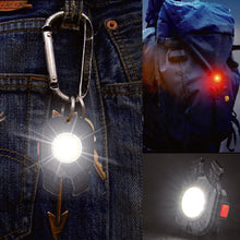 Load image into Gallery viewer, 7 Modes Portable Mini LED Work Light USB Rechargeable Power Display Working Light Pocket Bright Keychain Light Camping Torch