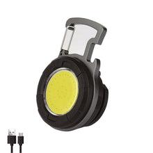 Load image into Gallery viewer, Mini LED Head Flashlight Keychain Work Light Portable USB Rechargeable White Red COB Light Camping Hiking Security Outside Torch