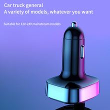 Load image into Gallery viewer, Q5 18W FM Transmitter External Microphone Dual USB PD Type C Fast Charge Car Charger Bluetooth 5.0 Handsfree Car FM Modulator