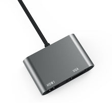 Load image into Gallery viewer, Usb C to HDMI/VGA 2 In 1 HUB Docking Station Hdmi Audio And Video VGA Screen Port Hub