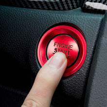 Load image into Gallery viewer, 2Pcs Car Stickers Auto Ignition Engine Start Stop Button Rings Cover Interior Accessories For Honda Civic 2016-2021