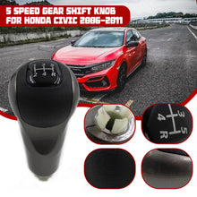 Load image into Gallery viewer, Manual 5/6 Speed Gear Shift Knob Stick Ball Head Knob Handbrake Cover For Honda Civic DX EX LX 2006-2011