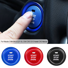 Load image into Gallery viewer, 2Pcs Car Engine Start Button Auto Ring Styling Sticker Accessories For Mazda 3 BM BN 6 GJ1 GL CX4 CX5 CX 5 Axela CX3 Atenza