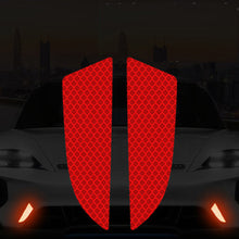 Load image into Gallery viewer, 2Pcs Car Reflector Protective Sticker Scratches Safety Warning Reflective Car Stickers Acessorio Reflective Tape