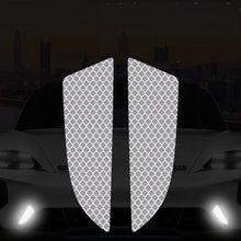 Load image into Gallery viewer, 2Pcs Car Reflector Protective Sticker Scratches Safety Warning Reflective Car Stickers Acessorio Reflective Tape