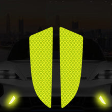 Load image into Gallery viewer, 2Pcs Car Reflector Protective Sticker Scratches Safety Warning Reflective Car Stickers Acessorio Reflective Tape