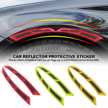 Load image into Gallery viewer, 2Pcs Car Sticker Front Fender Stripe Guard Tire Eyebrow Protector Carbon Fiber Wheel Trim Sticker Auto Accessories