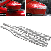 Load image into Gallery viewer, 2Pcs Carbon Fiber Rearview Mirror Protector Anti-Rub Strip Sticker Anti-Collision Strip Anti-Scratch Trim Sticker