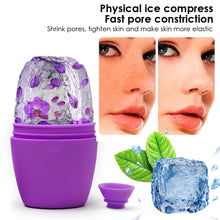 Load image into Gallery viewer, Ice Roller Face New Fashion Skincare Beauty Tool Facial Roller Silicone Ice Cube Massager Face Ice Roller Therapy for Muscle Redness Bruises Use