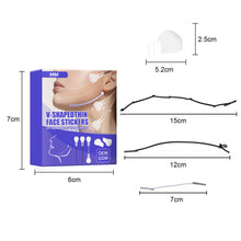 Load image into Gallery viewer, 20pcs Invisible V Face Lift Tapes Wrinkle Removal Sticker Adhesives Forehead Neck Pad Anti Aging Patch Facial Slimming Mask