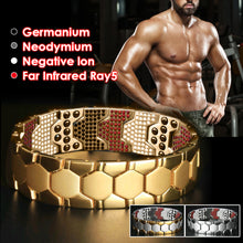 Load image into Gallery viewer, Hot Sale Luxury Fashion Detachable Health Energy Bracelet Men Mental Bio Magnetic Anti-fatigue Anti-radiation Bracelets Jewelry