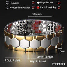 Load image into Gallery viewer, Hot Sale Luxury Fashion Detachable Health Energy Bracelet Men Mental Bio Magnetic Anti-fatigue Anti-radiation Bracelets Jewelry