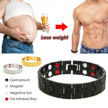 Load image into Gallery viewer, Hot Sale Luxury Fashion Health Energy Bracelet Men Mental Bio Magnetic Anti-fatigue Anti-radiation Bracelets Jewelry