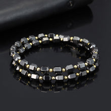 Load image into Gallery viewer, Hot Sale Luxury Fashion Health Energy Bracelet Men Hematite Bio Magnetic Anti-fatigue Anti-radiation Bracelets Jewelry