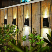 Load image into Gallery viewer, Solar Wall Lights Garden Fence Waterproof Solar Led Light Up&Down Light Outdoor Solar Wall Stair Light Patio Courtyard Street Landscape Garden Decor Wall Lamp