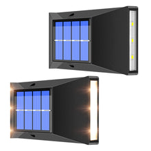 Load image into Gallery viewer, LED Solar Wall Lights Outdoor Waterproof Solar Led Light Up&Down Light Outdoor Solar Wall Stair Light Patio Courtyard Street Landscape Garden Decor Wall Lamp