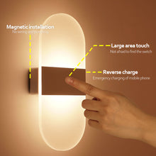 Load image into Gallery viewer, USB Rechargeable Wall Lights Home Indoor Motion Sensor Lighting Bedroom Bedside Lamp Corridor Stairway Decor Lights Wall Lamp