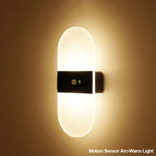 Load image into Gallery viewer, USB Rechargeable Wall Lights Home Indoor Motion Sensor Lighting Bedroom Bedside Lamp Corridor Stairway Decor Lights Wall Lamp