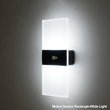 Load image into Gallery viewer, USB Rechargeable Wall Lights Home Indoor Motion Sensor Lighting Bedroom Bedside Lamp Corridor Stairway Decor Lights Wall Lamp