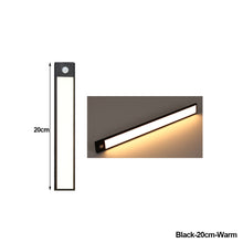 Load image into Gallery viewer, Ultra Thin Motion Sensor Night Light USB Rechargeable Wireless Lamp Bedroom Bedside Cabinet Wardrobe Night Lighting