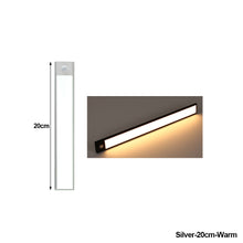 Load image into Gallery viewer, Ultra Thin Motion Sensor Night Light USB Rechargeable Wireless Lamp Bedroom Bedside Cabinet Wardrobe Night Lighting