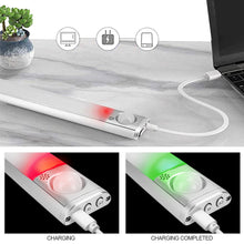 Load image into Gallery viewer, 80/120/160LED Motion Sensor Night Light USB Rechargeable Wireless Lamp Bedroom Bedside Cabinet Wardrobe Night Lighting