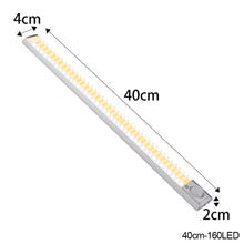 Load image into Gallery viewer, 80/120/160LED Motion Sensor Night Light USB Rechargeable Wireless Lamp Bedroom Bedside Cabinet Wardrobe Night Lighting