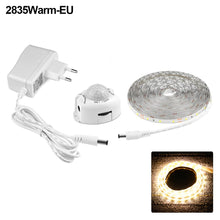 Load image into Gallery viewer, Wireless PIR Motion Sensor LED Night Light DC12V LED Adhesive Tape Strip Night Lamp Home Bedroom Kitchen Wardrobe Decor
