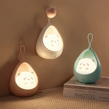 Load image into Gallery viewer, Smart Motion Sensor Night Light USB Chargeable Cute Animal LED Lamp Gifts For Children Kids Bedroom Silicone Wall Lights