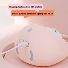 Load image into Gallery viewer, Smart Motion Sensor Night Light USB Chargeable Cute Animal LED Lamp Gifts For Children Kids Bedroom Silicone Wall Lights