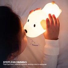 Load image into Gallery viewer, Cute Puppy Touch Senor Night Light Silicone Dog Dimmable Atmosphere Lamp Children Kids Holiday Gift Sleeping Night Lamp 5V USB Charging